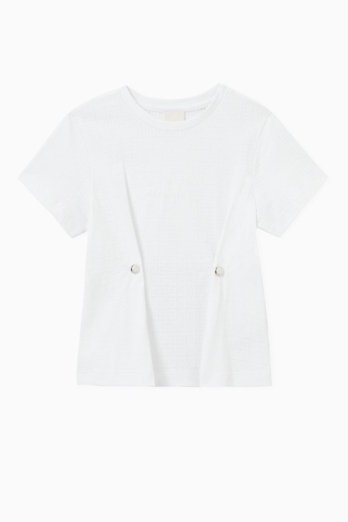 

Logo Print T-Shirt in Cotton, White