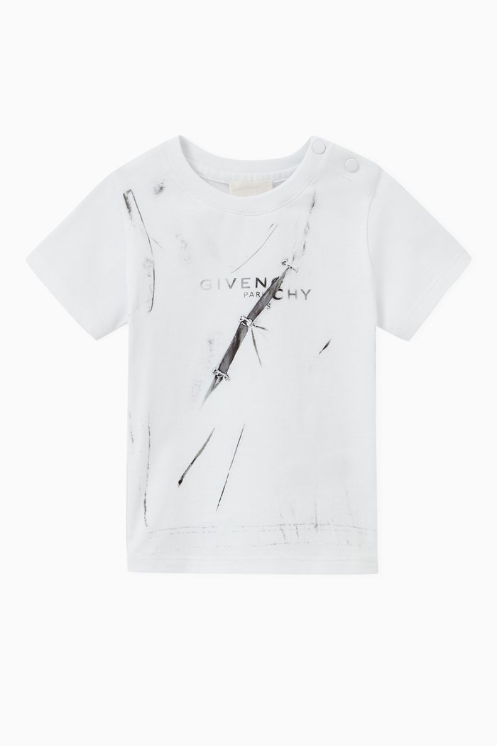 

Logo Print T-Shirt in Cotton, White
