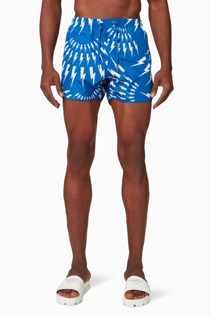 

Crazy Bolts Swim Shorts, Blue