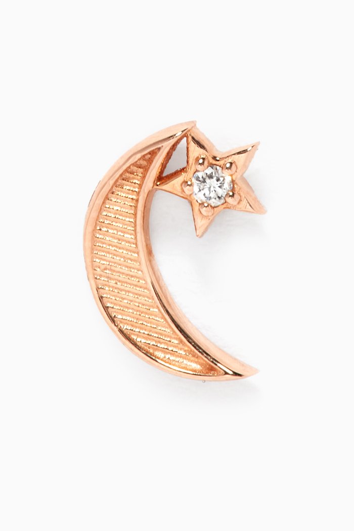 

Sirius Star Single Earring in 14kt Rose Gold