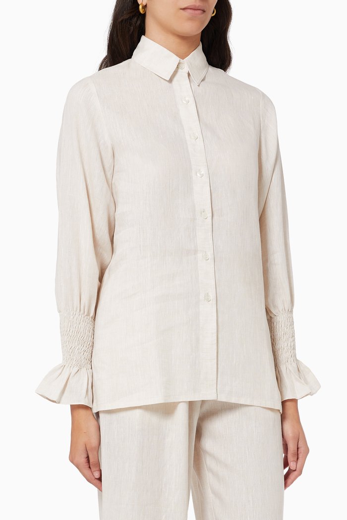 

Loren Top in Linen, Neutral