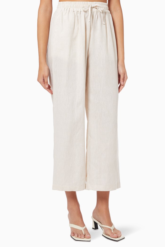 

Molly Pants in Linen, Neutral