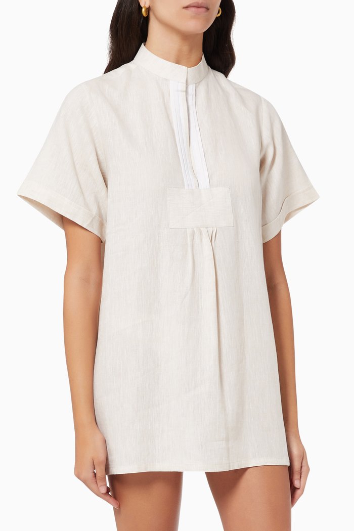 Sophee Tunic in Linen, Neutral