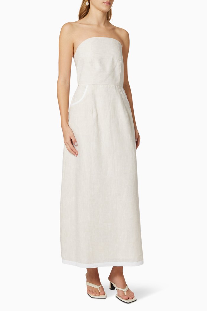 

Lexi Dress in Linen, Neutral