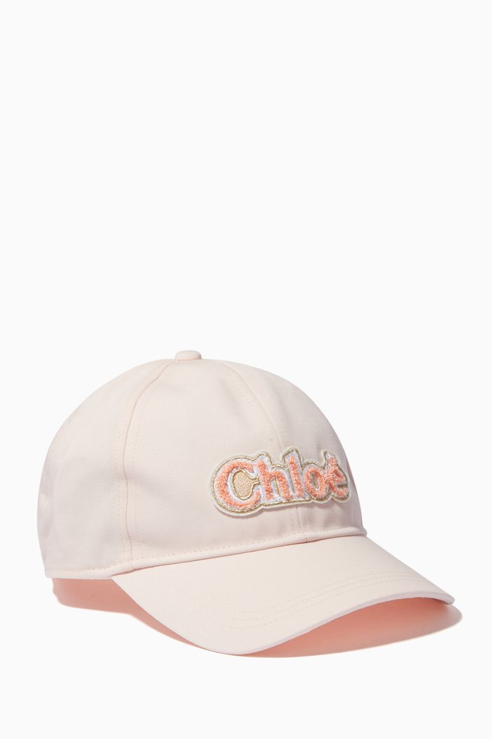 

Logo Baseball Cap in Twill, Pink