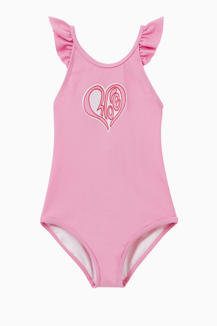 

Hearty Swimsuit in Stretch Nylon, Pink