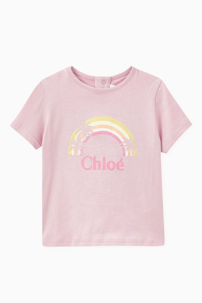 

Rainbow Logo T-shirt in Cotton Jersey, Purple