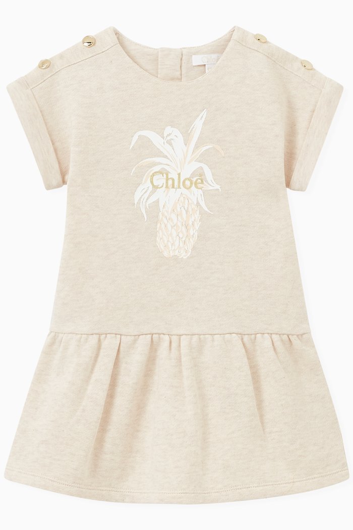 

Pineapple Logo Dress in Jersey, Neutral