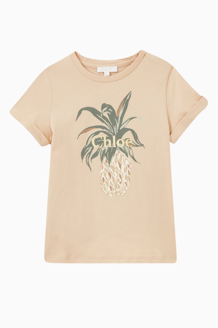 Pineapple Logo T-shirt in Cotton Jersey, Neutral