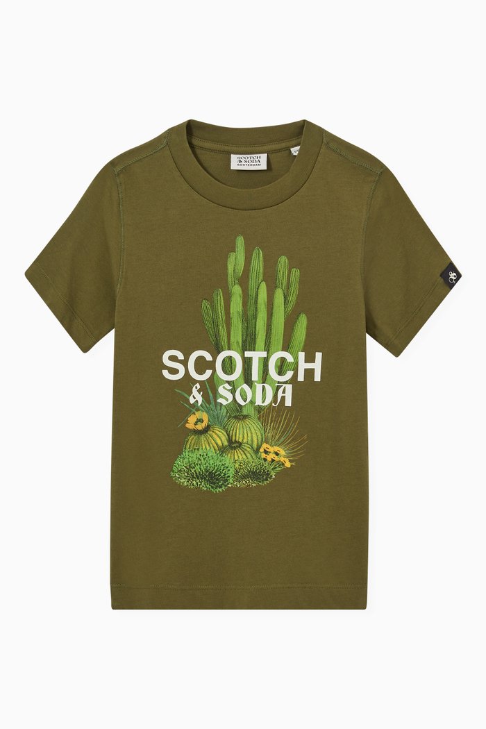 

Graphic T-Shirt in Organic Cotton, Green