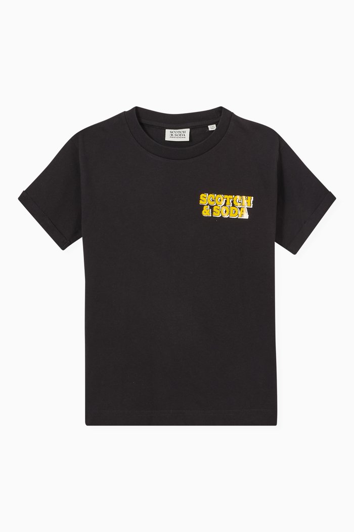 

Graphic T-Shirt in Organic Cotton, Black