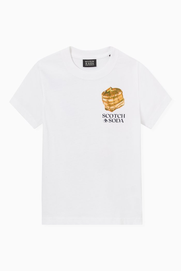 

Logo Graphic T-Shirt in Organic Cotton, White