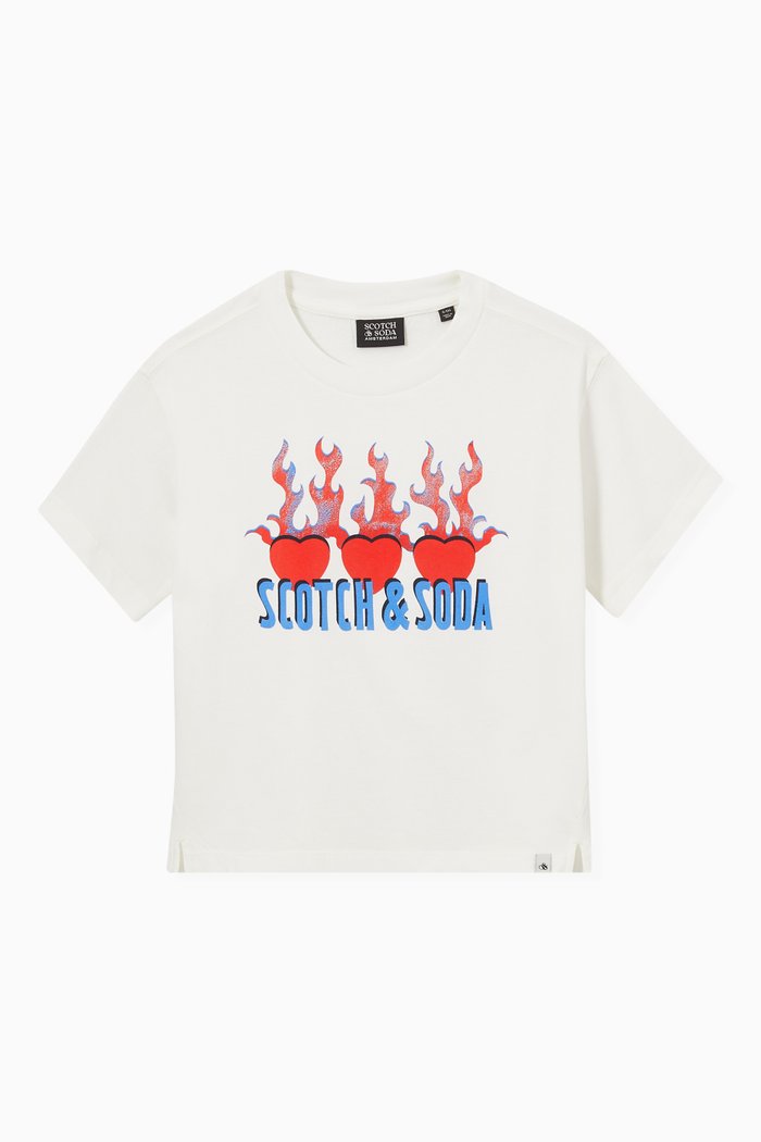 

Graphic T-Shirt in Organic Cotton, White
