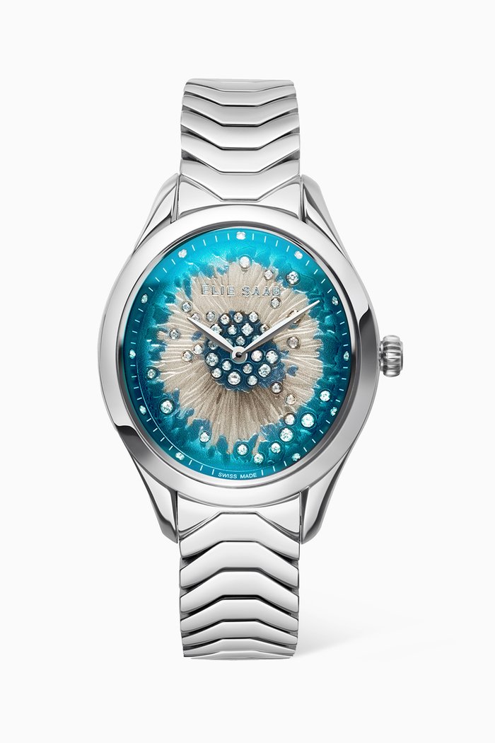 

Mystère D'Elie Watch with Diamonds, 32mm, Silver