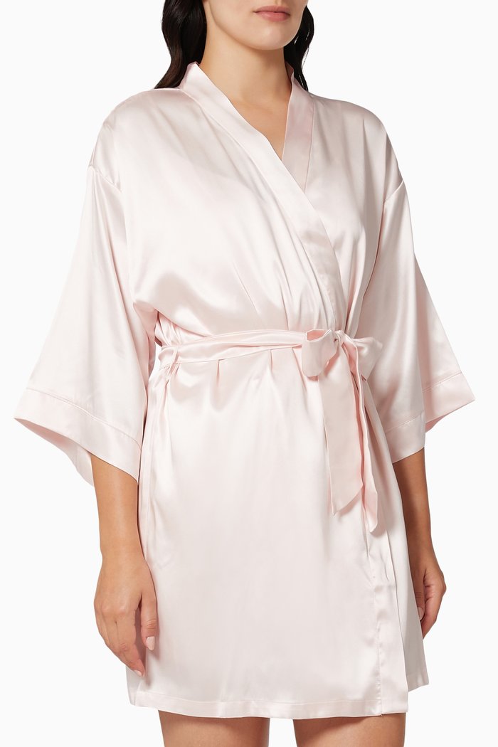 

Robe in Mulberry Silk, Pink