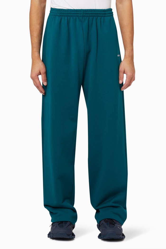 

Jogging Pants in Curly Cotton Fleece, Blue