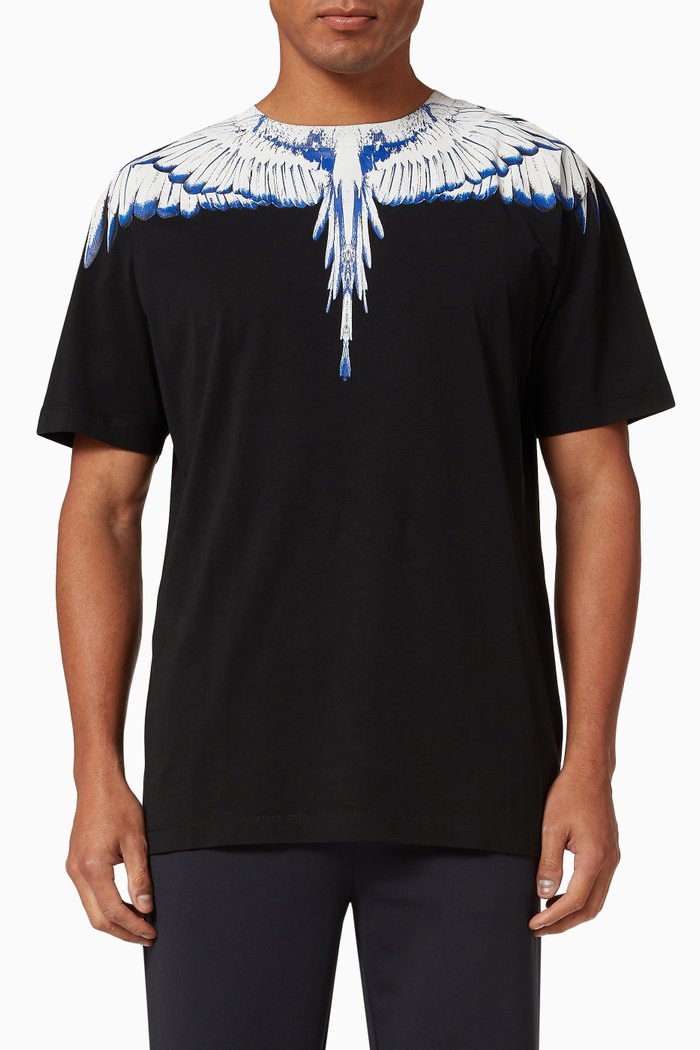 

Icon Wings T-shirt in Cotton Jersey, Black