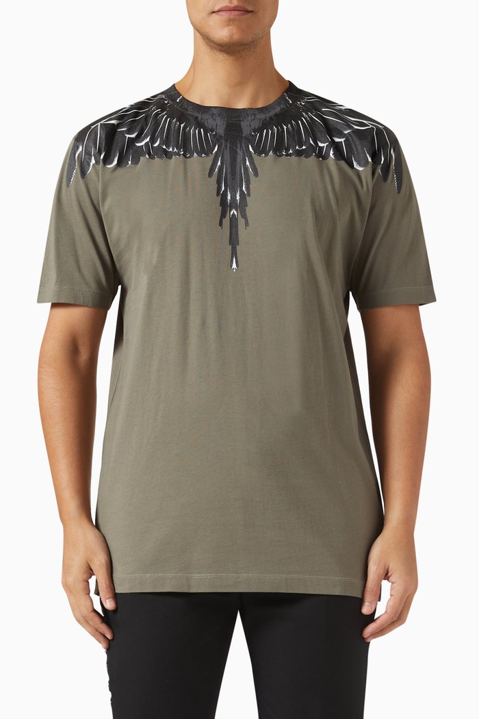 

Icon Wings T-shirt in Cotton Jersey, Green