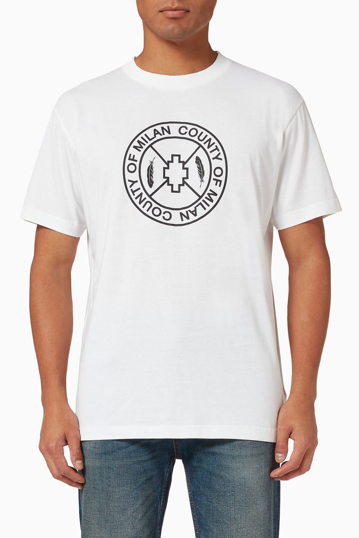 

Skate Cross Logo T-shirt in Cotton Jersey, White
