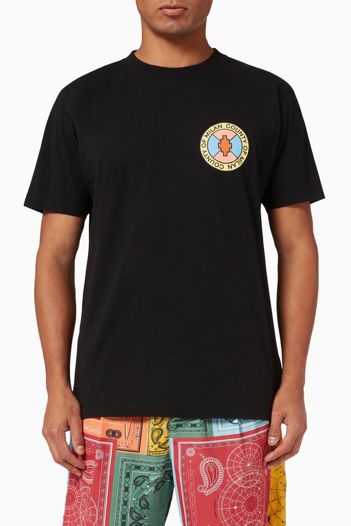 

County Park T-shirt in Cotton Jersey, Black