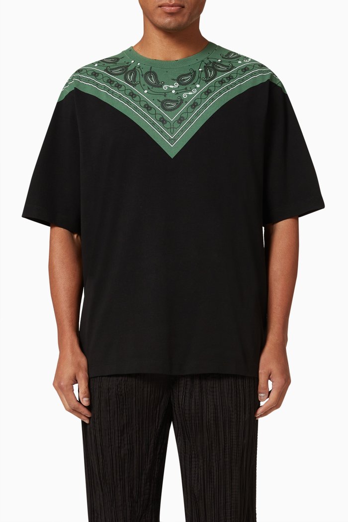 

Bandana T-shirt in Cotton Jersey, Black