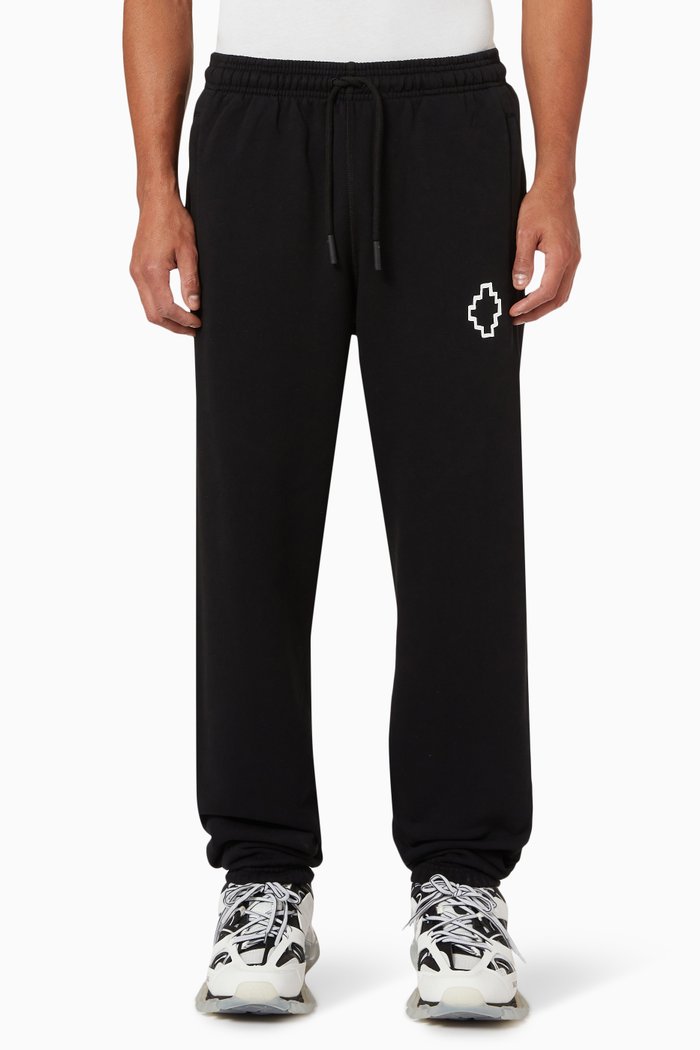 

Tempera Cross Sweatpants in Cotton Terry, Black
