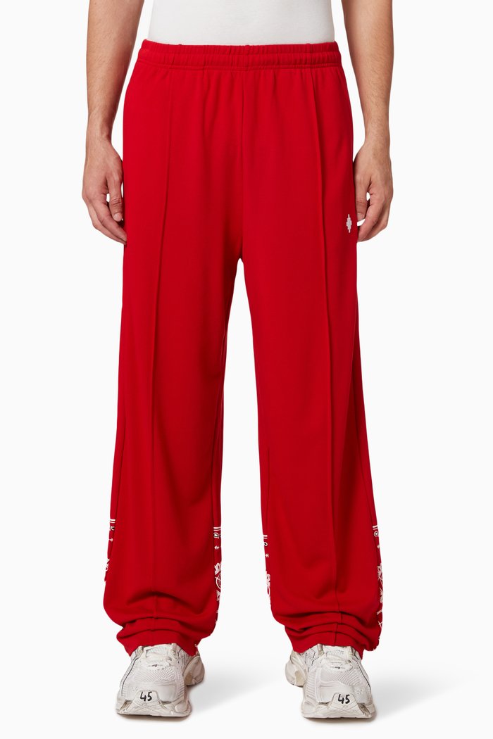

Bandana Loose Track Pants, Red