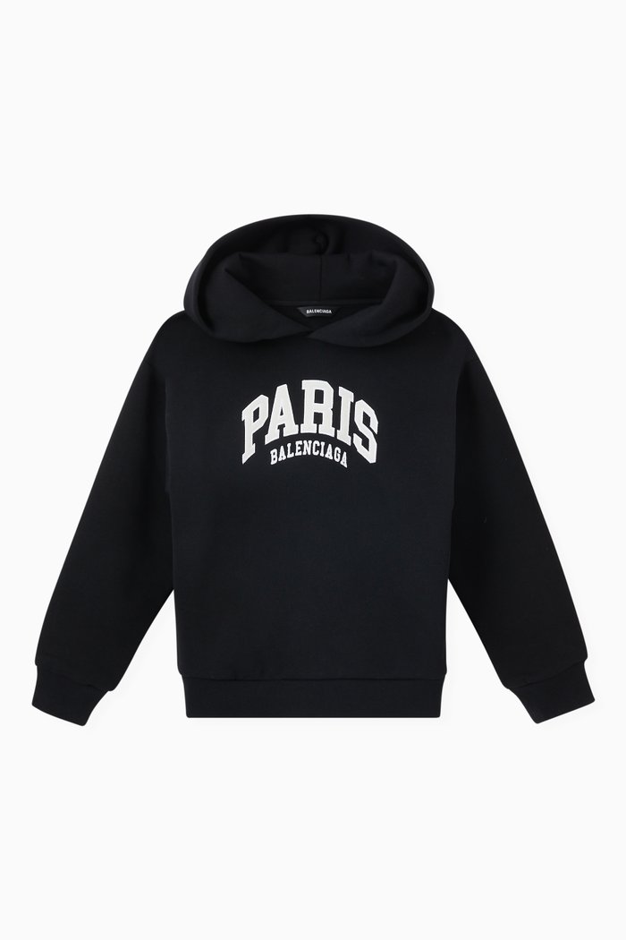 

Cities Hoodie in Cotton Terry, Black