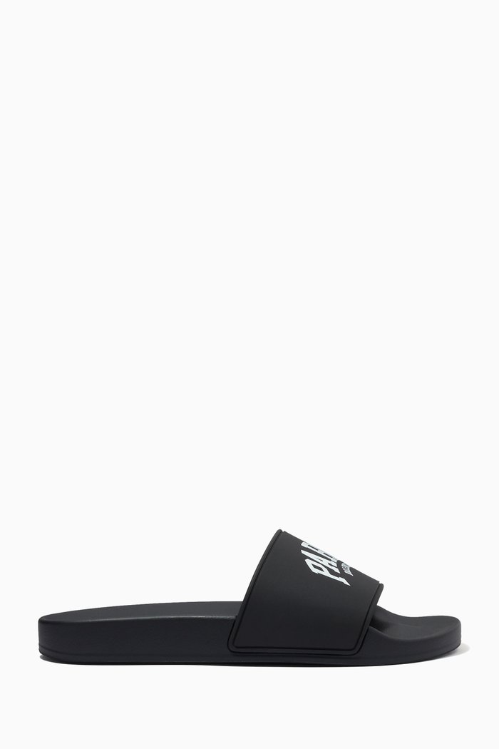 

Paris Pool Slides in Rubber, Black