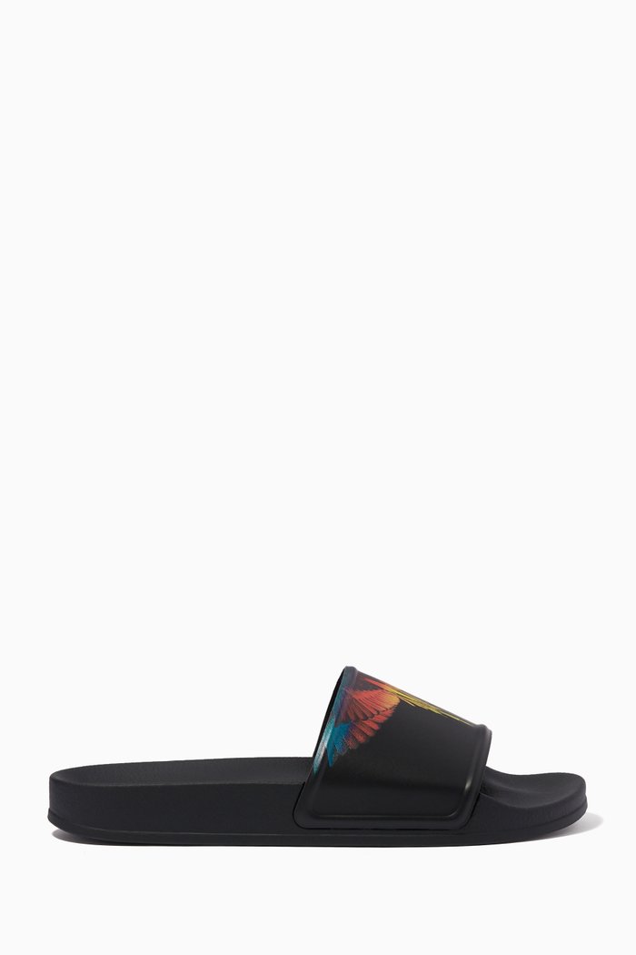 

Icon Wings Slides in PU, Black