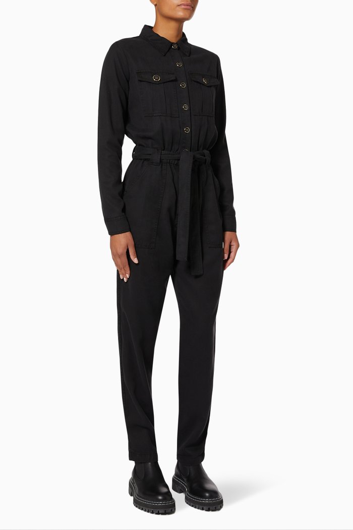 

Jumpsuit in Lyocell Twill, Black