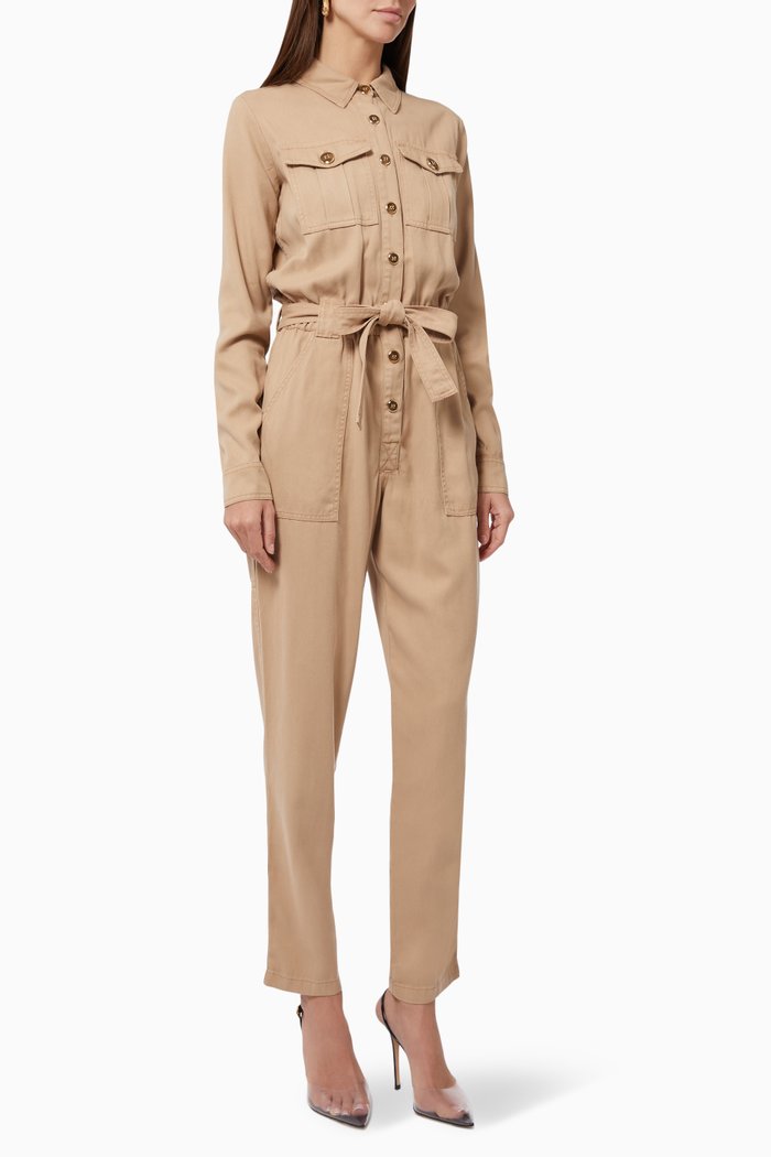 

Jumpsuit in Lyocell Twill, Brown