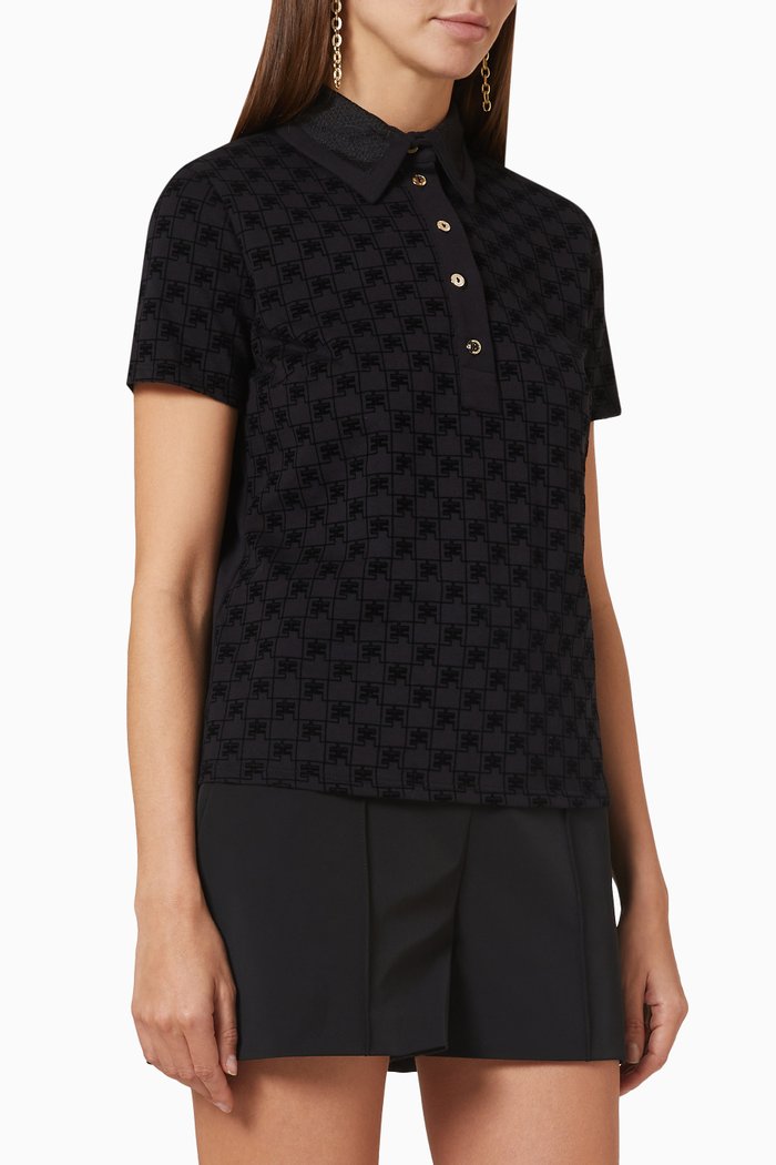 

Polo T-shirt in Jersey, Black
