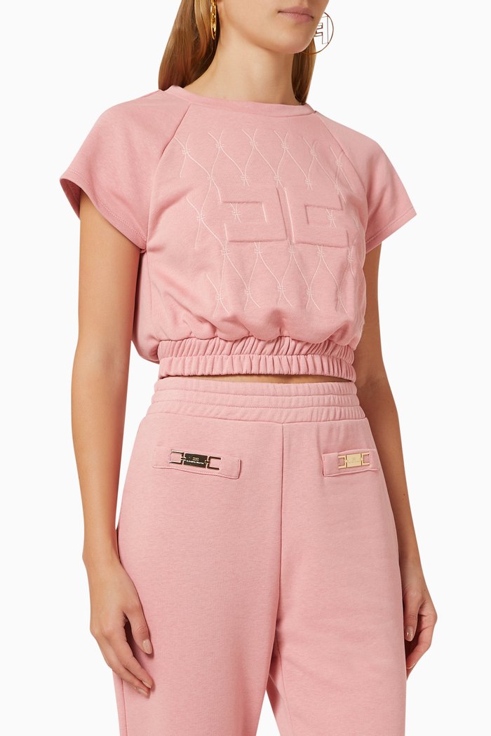 

Cropped Sweatshirt, Pink