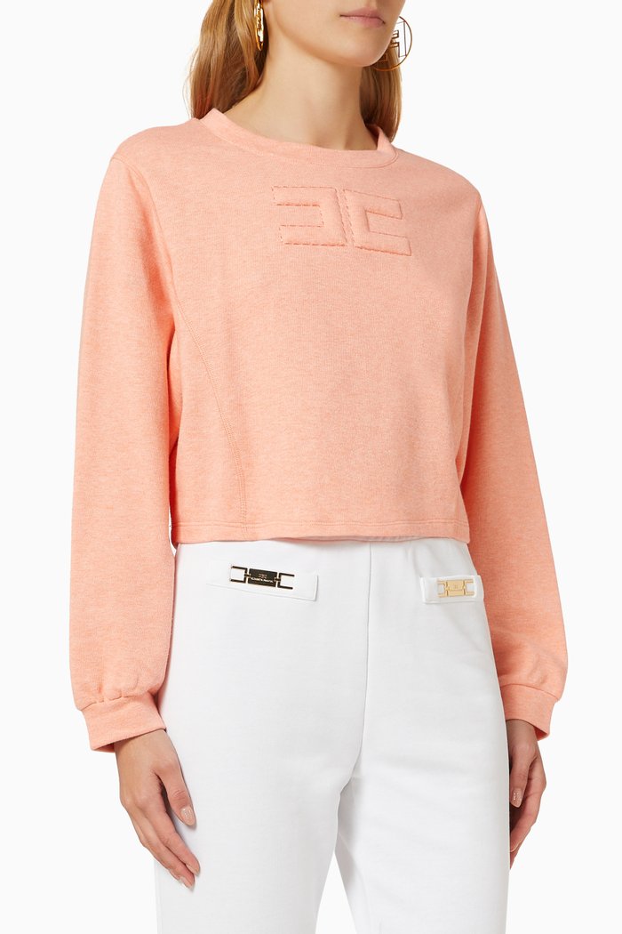 Logo Sweatshirt, Orange