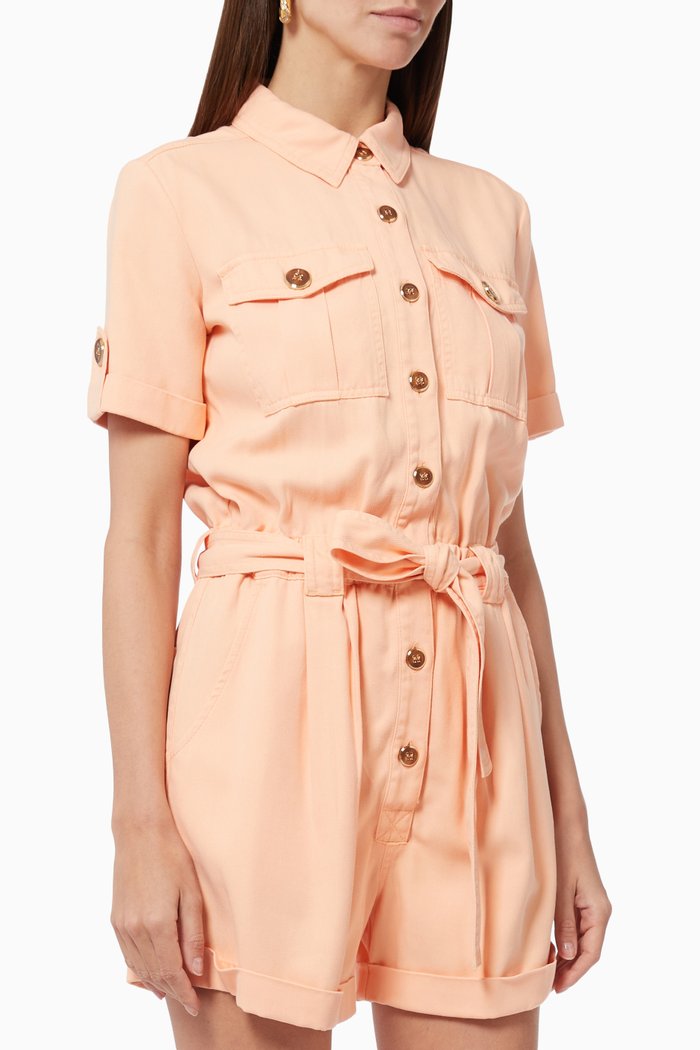 

Romper in Lyocell Twill, Pink
