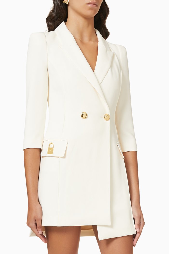 

Asymmetrical Coat Dress, Neutral