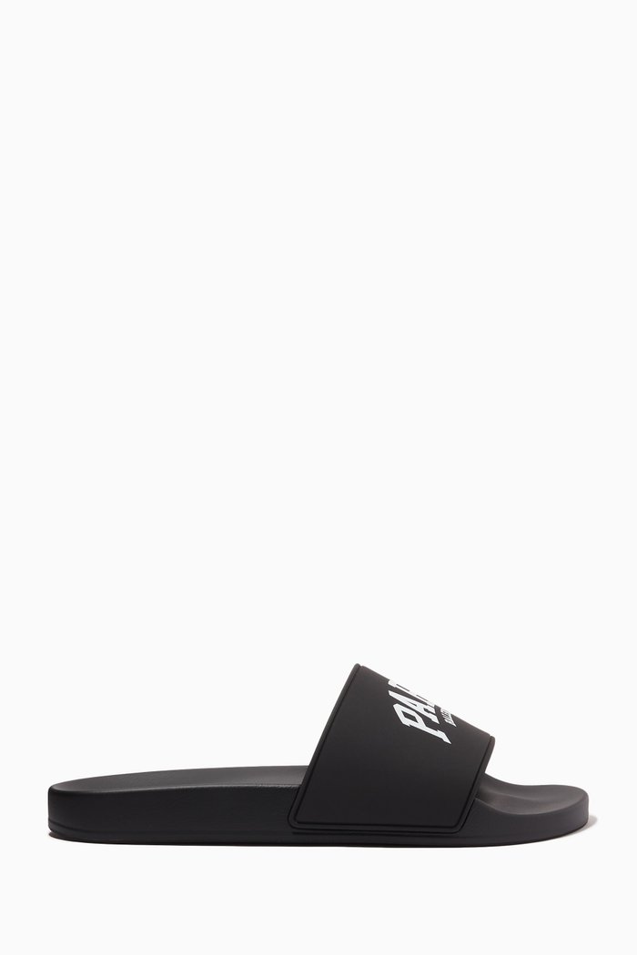 

Paris Pool Slides in Rubber, Black
