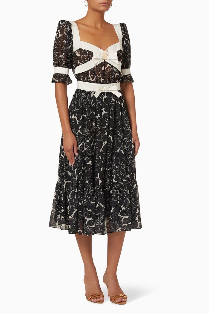 

Rose Print Dress, Multicolour