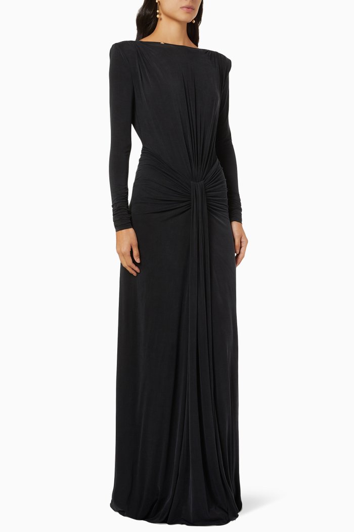 

Drape Gown in Jersey, Black