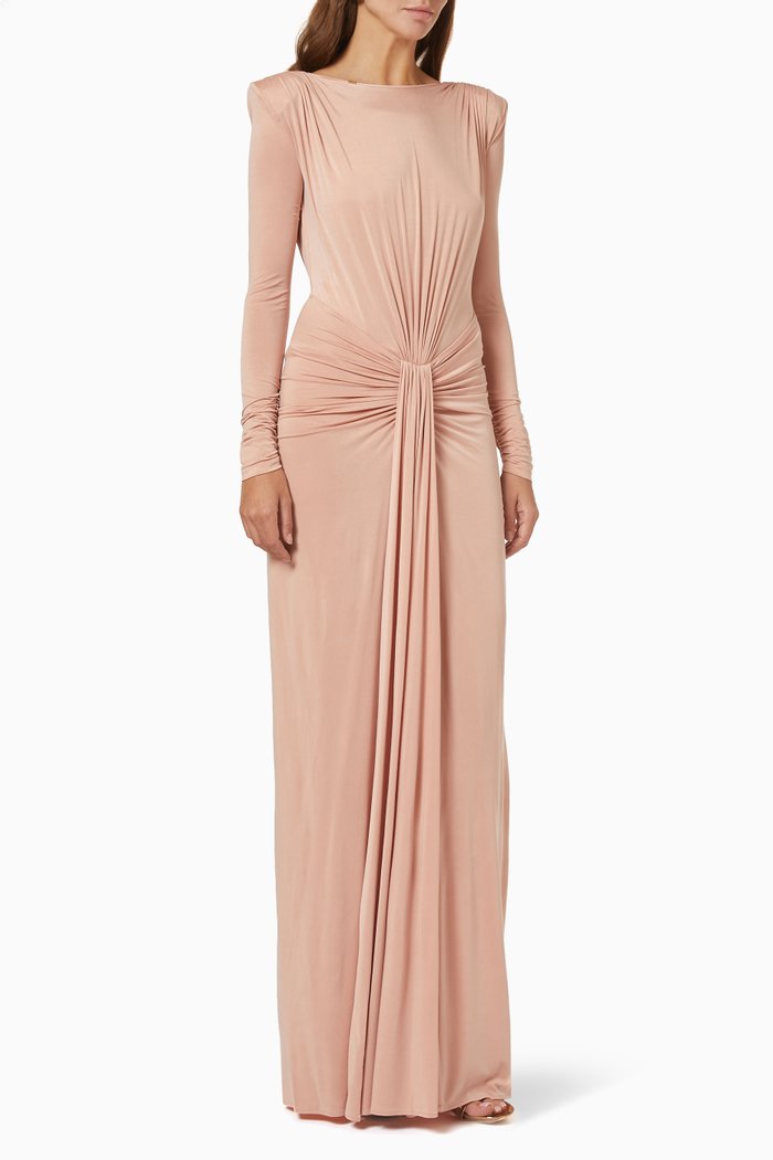 

Drape Gown in Jersey, Brown