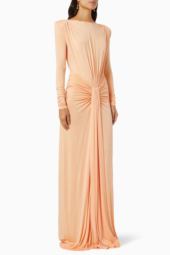 

Drape Gown in Jersey, Orange