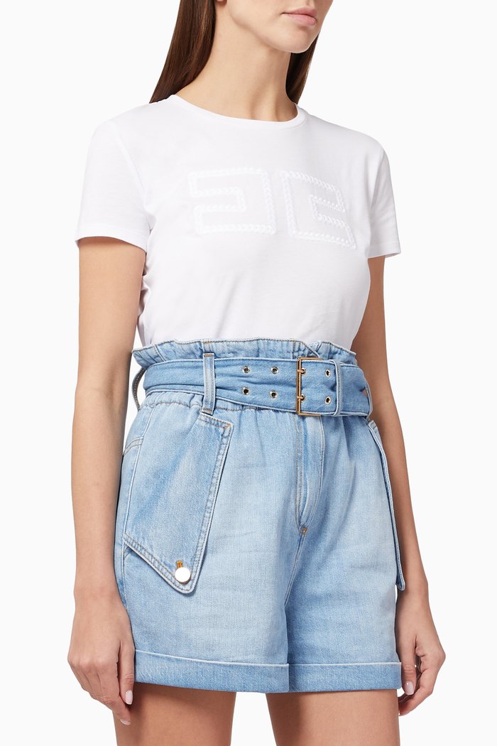 

Logo T-shirt in Cotton Jersey, White