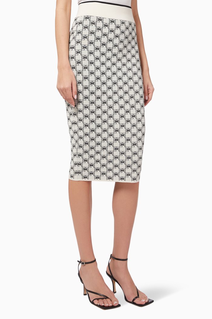 

Pencil Skirt in Viscose Knit, Neutral