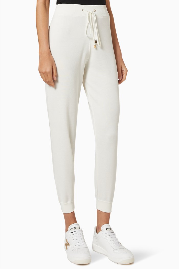 

Sporty Trousers in Jersey, White
