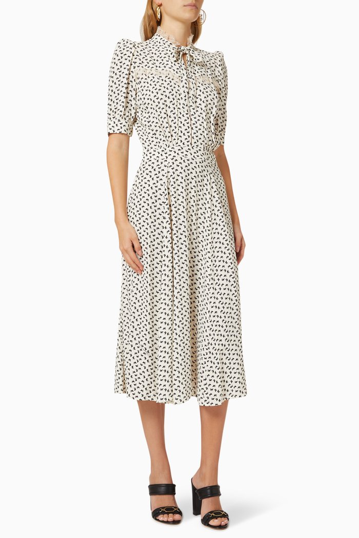 

Printed Shirt Dress, Neutral