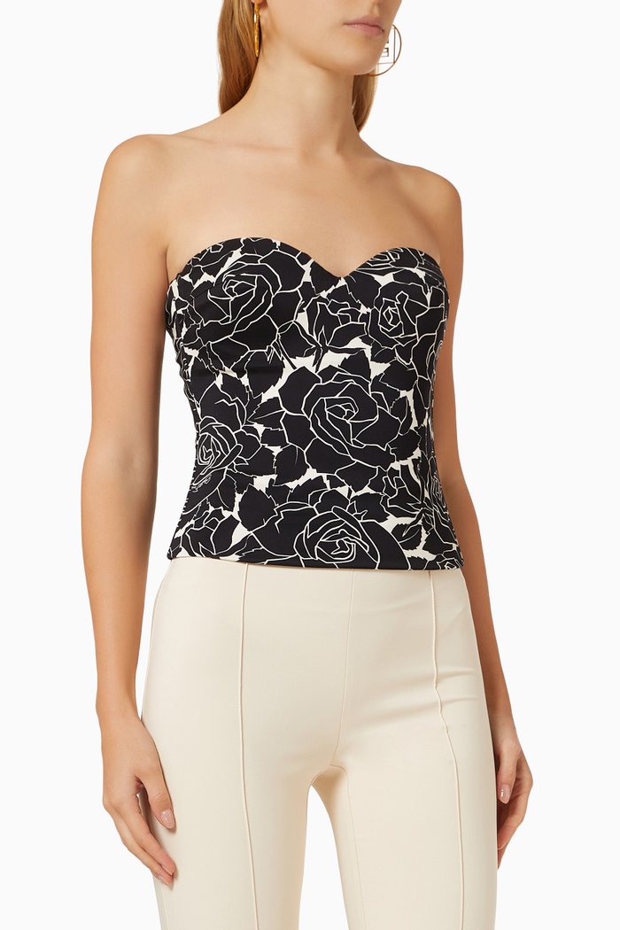 

Rose Print Bustier, Multicolour