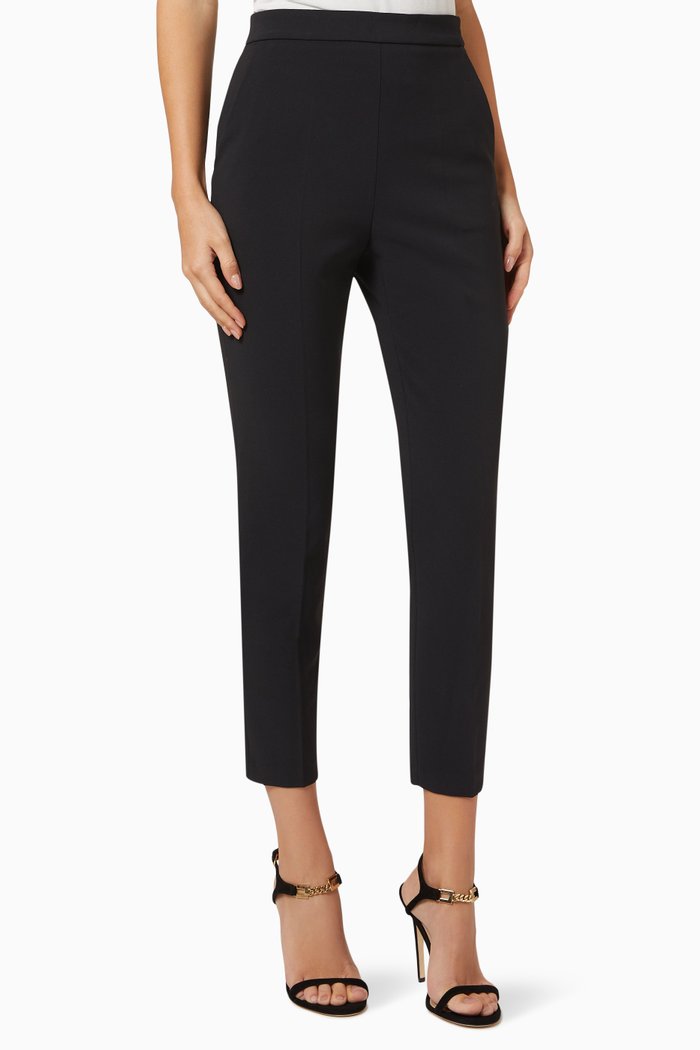 

Logo Button Pants, Black