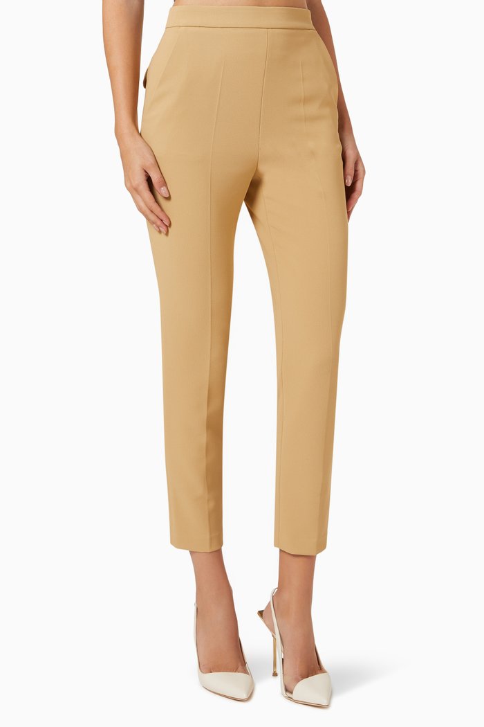 

Logo Button Pants, Brown