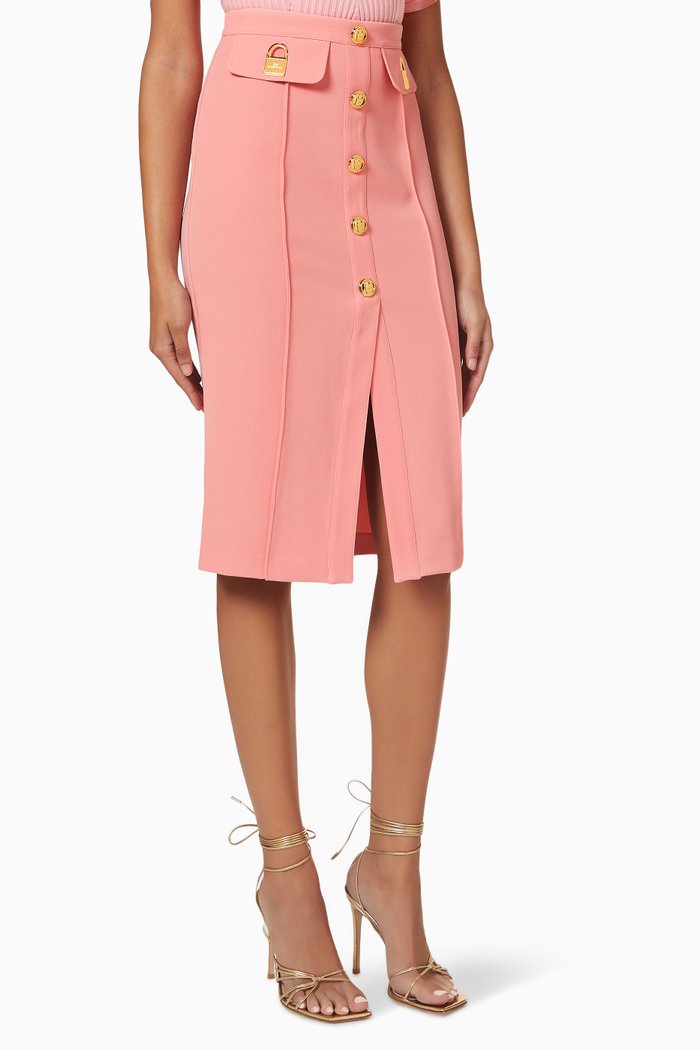 

Midi Pencil Skirt, Pink